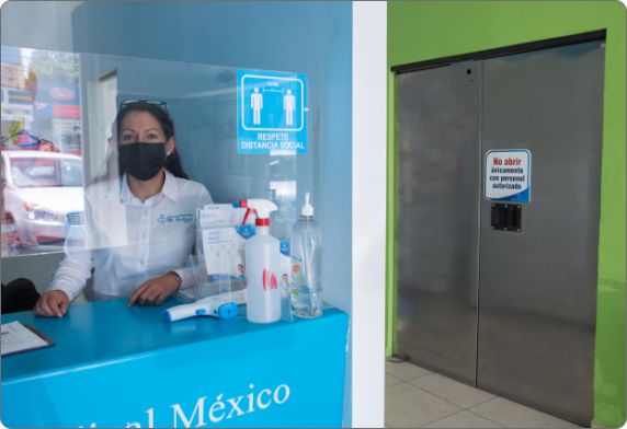 Foto de una recepcionista